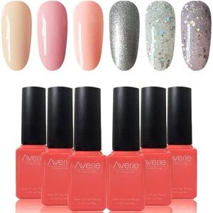 6 bottles 7ml soak off gel polish Averie gift box
